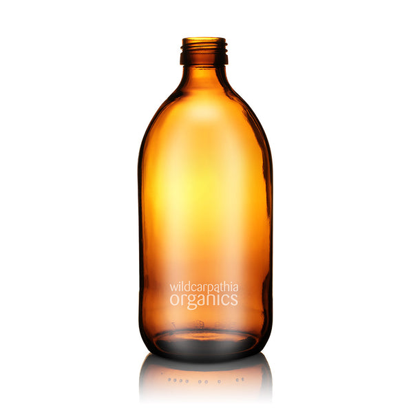 Wild Carpathia Organics - Amber Glass Bottle, 500ml